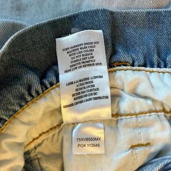 Blank NYC Paperbag High Rise Wide Leg Cropped Light Wash Size 30 Jeans No Belt - Picture 10 of 14